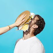 Yellow, Blue, Sky, Arm, Hair accessory, Shoulder, Headgear, Hand, Gesture, Photography, Yellow, Blue, Sky, Arm, Hair accessory, Shoulder, Headgear, Hand, Gesture, Photography,
